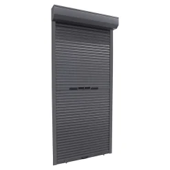 Volet roulant aluminium anthracite - ouverture manuelle - - l.100 x H.220 cm-Fortia Clearance