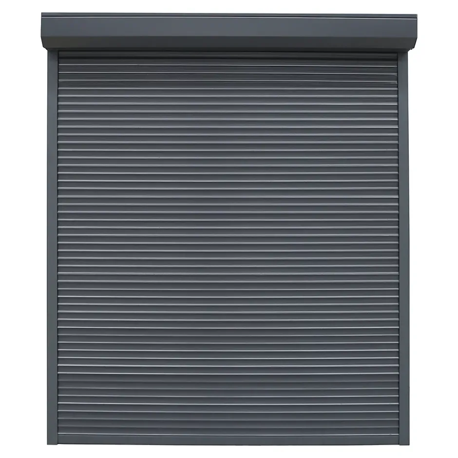 Fortia Volet roulant aluminium anthracite - ouverture motorisée - - l.80 x H.215 cm