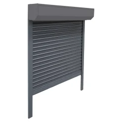 Fortia Volet roulant aluminium anthracite - ouverture motorisée - - l.120 x H.175 cm