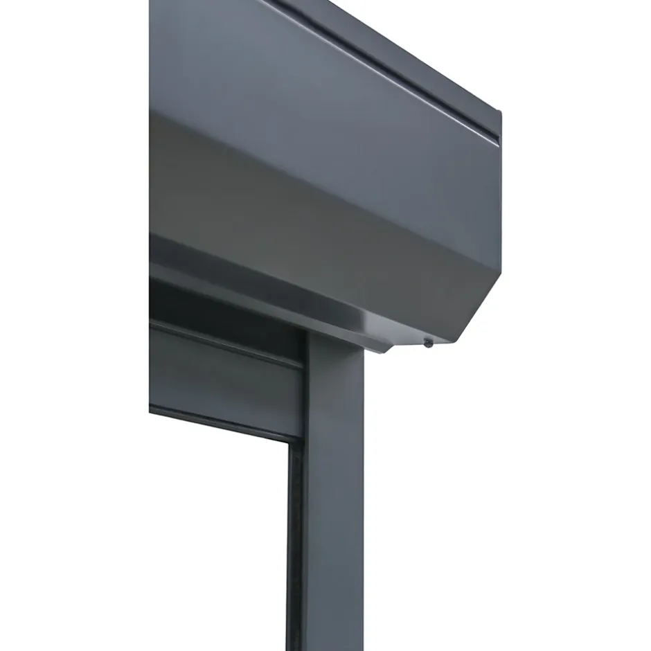 Volet roulant aluminium anthracite - ouverture motorisée - - l.90 x H.155 cm-Fortia Hot