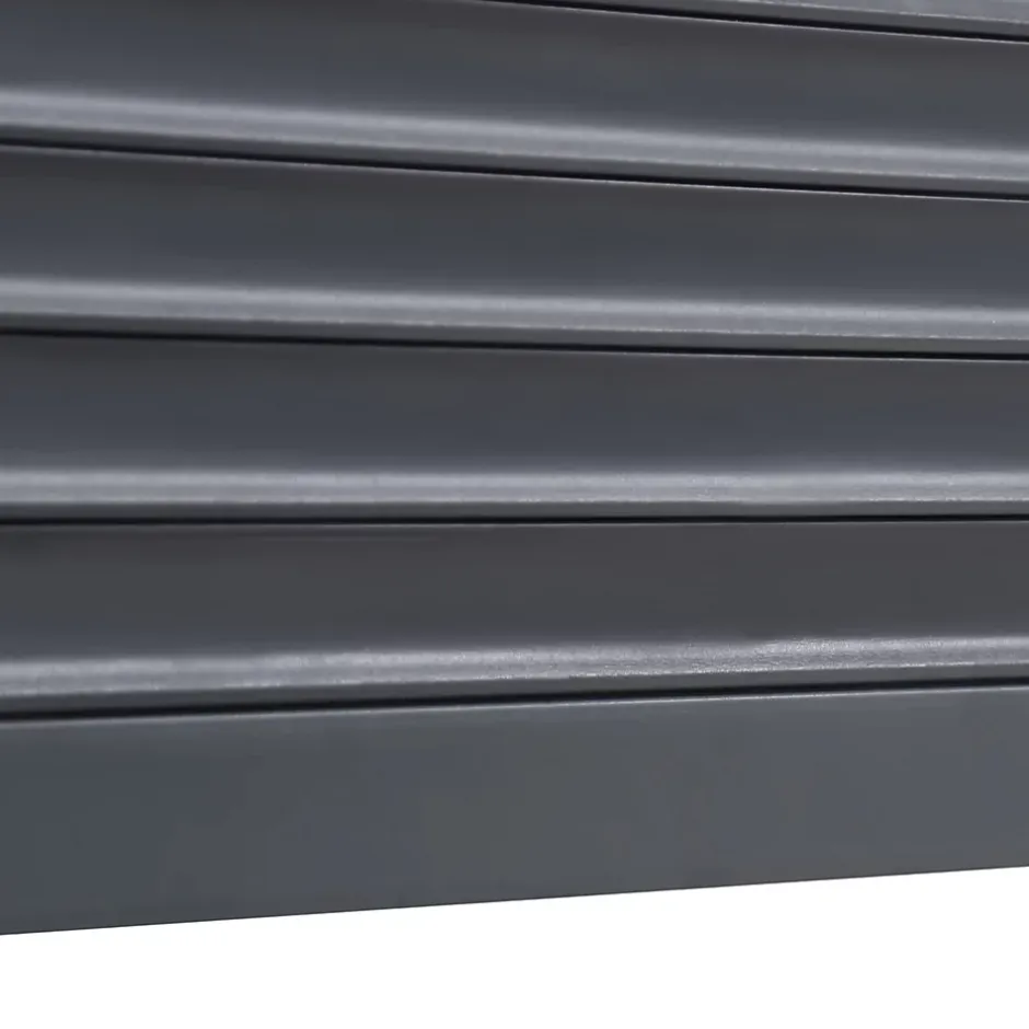 Volet roulant aluminium anthracite - ouverture motorisée - - l.90 x H.155 cm-Fortia Hot