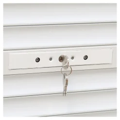 Fortia Volet roulant aluminium blanc - ouverture manuelle - - l.100 x H.220 cm