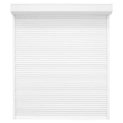 Volet roulant aluminium blanc - ouverture motorisée - - l.120 x H.215 cm-Fortia Sale