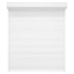 Fortia Volet roulant aluminium blanc - ouverture motorisée - - l.120 x H.135 cm