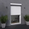 France Combi Volet roulant électrique en aluminium L. 120 x H. 215 cm blanc