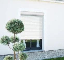 Volet Roulant Électrique Radio - Alu Blanc - L180 x H215 cm - Motorise - Recoupable-Avosdim Hot