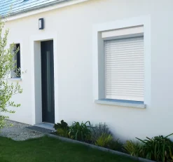 Volet Roulant Manuel à Sangle - Alu Blanc - L120 x H155 cm - Manoeuvre manuelle - Recoupable-Avosdim New