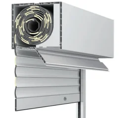 3 in 1 Volet roulant motorisé D-ROLL-40 RAL 9016 Sompfy Oximo Radio (L.: 1400 mm x H.: 2150 mm)