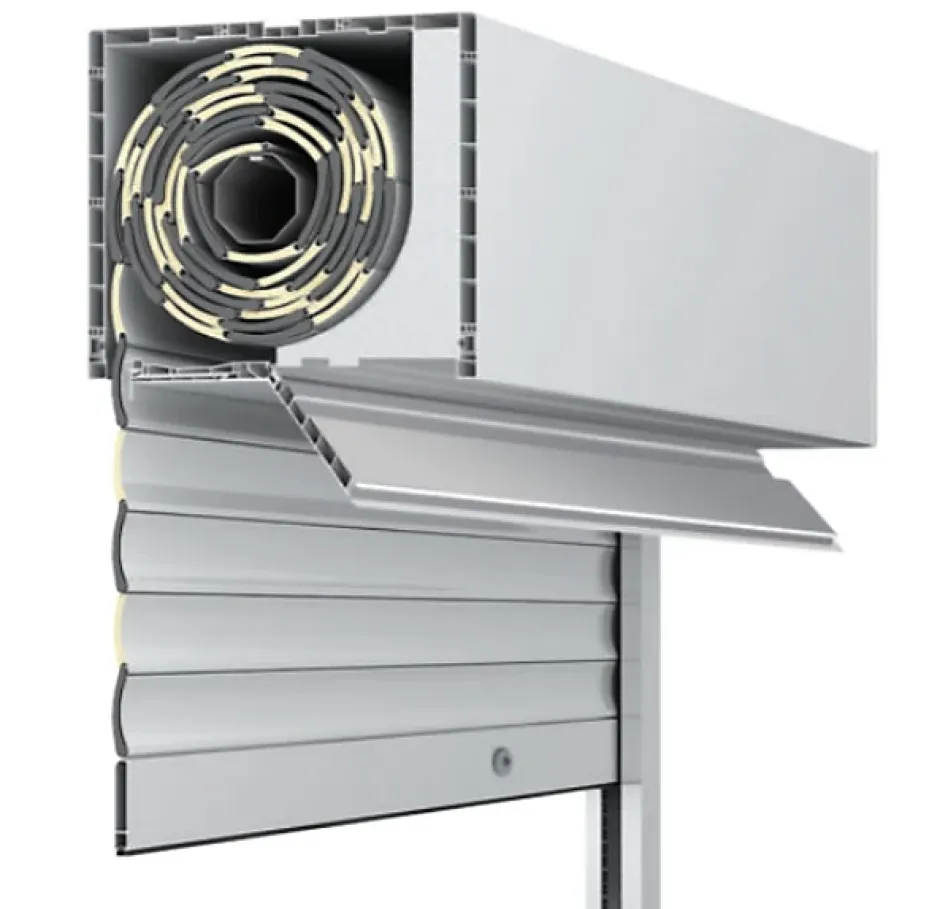 3 in 1 Volet roulant motorisé D-ROLL-40 RAL 9016 Solus - Filaire (L.: 800 mm x H.: 1200 mm)