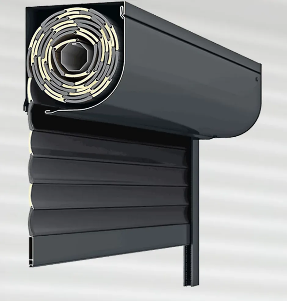 Volet roulant motorisé STANDART ROUND RAL 7016 Sompfy Oximo Radio (L.: 1250 mm x H.: 1250 mm)-3 in 1 Discount