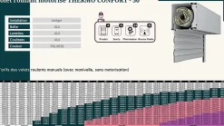 3 in 1 Volet roulant motorisé THERMO CONFORT -50 RAL 9016 Solus - Filaire (L.: 1350 mm x H.: 1200 mm)