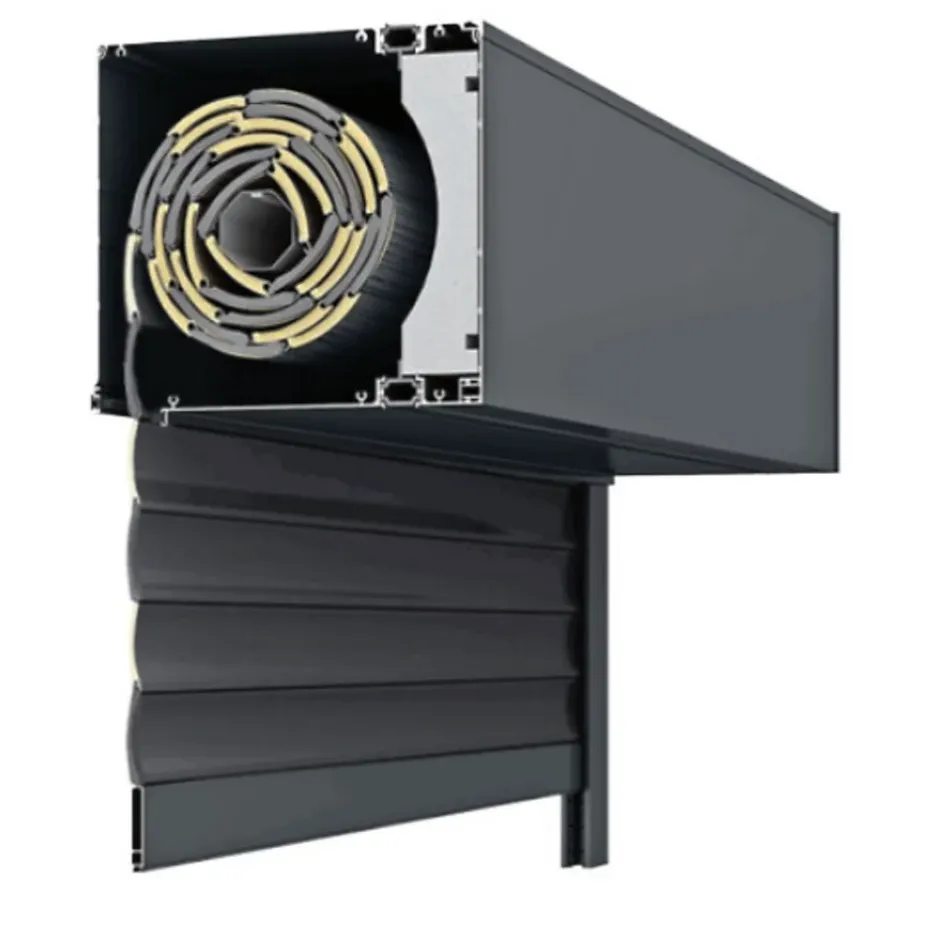 3 in 1 Volet roulant motorisé THERMO CONFORT-50 RAL 7016 Solus - Filaire (L.: 1200 mm x H.: 1200 mm)