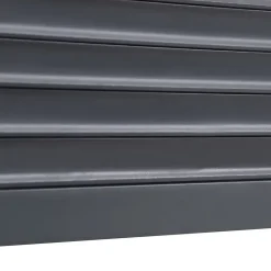 Volet roulant solaire aluminium anthracite - ouverture motorisée - - l.120 x H.135 cm-Fortia