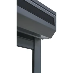 Fortia Volet roulant solaire aluminium anthracite - ouverture motorisée - - l.90 x H.155 cm