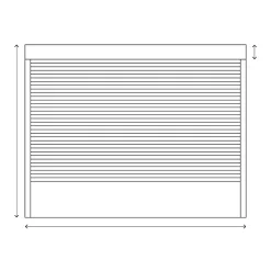 Volet roulant solaire aluminium anthracite - ouverture motorisée - - l.240 x H.215 cm-Fortia Online