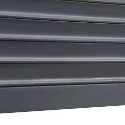 Volet roulant solaire aluminium anthracite - ouverture motorisée - - l.240 x H.215 cm-Fortia Online