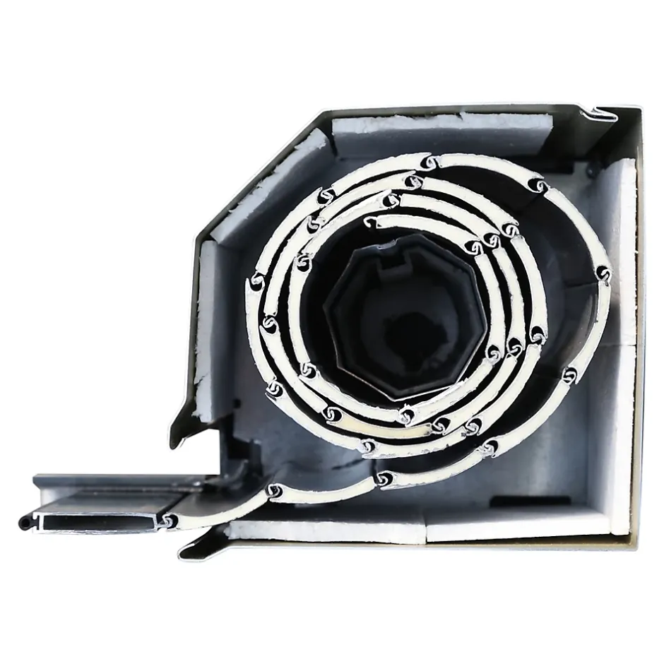 Volet roulant solaire aluminium anthracite - ouverture motorisée - - l.120 x H.125 cm-Fortia