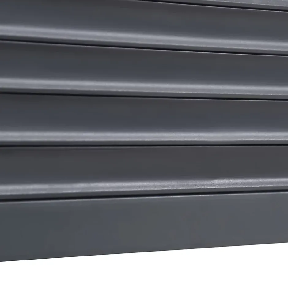 Fortia Volet roulant solaire aluminium anthracite - ouverture motorisée - - l.100 x H.135 cm