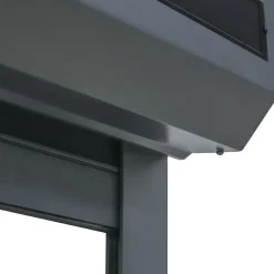 Fortia Volet roulant solaire aluminium anthracite - ouverture motorisée - - l.100 x H.135 cm