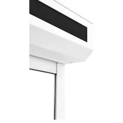 Fortia Volet roulant solaire aluminium blanc - ouverture motorisée - - l.90 x H.135 cm