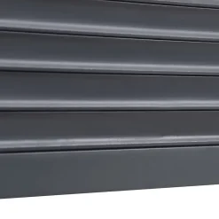 Volet roulant solaire aluminium anthracite - ouverture motorisée - - l.100 x H.125 cm-Fortia Sale