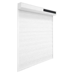 Fortia Volet roulant solaire aluminium blanc - ouverture motorisée - - l.180 x H.215 cm