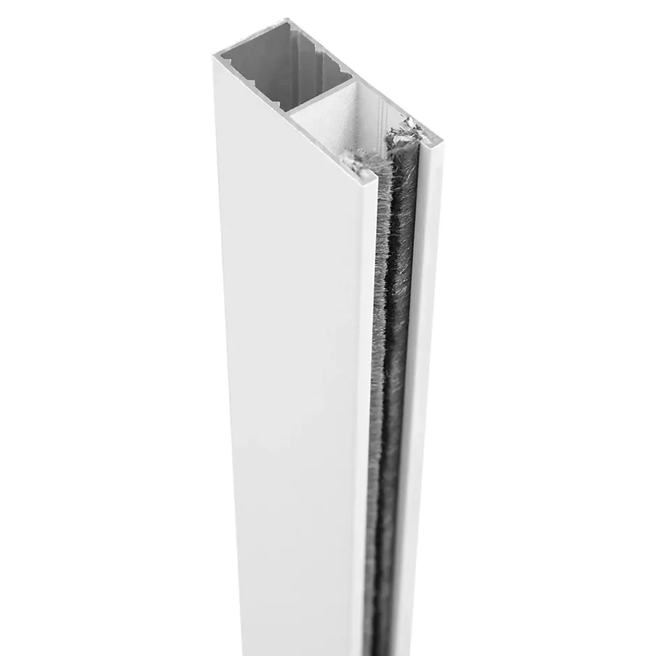 Volet roulant solaire aluminium blanc - ouverture motorisée - - l.140 x H.215 cm-Fortia Online