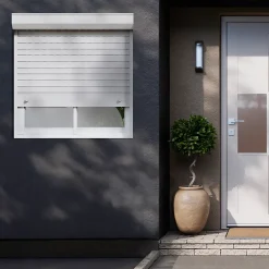 Volet roulant uPVC blanc - ouverture manuelle par sangle - - l.120 x H.175 cm-Fortia Best