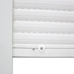 Volet roulant uPVC blanc - ouverture manuelle par sangle - - l.80 x H.205 cm-Fortia Discount
