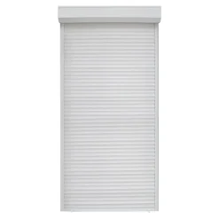 Volet roulant uPVC blanc - ouverture manuelle par sangle - - l.80 x H.205 cm-Fortia Discount