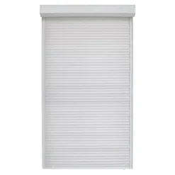 Volet roulant uPVC blanc - ouverture manuelle par sangle - - l.100 x H.215 cm-Fortia Outlet