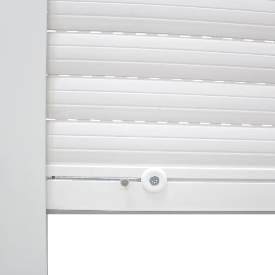 Volet roulant uPVC blanc - ouverture manuelle par sangle - - l.100 x H.115 cm-Fortia Clearance