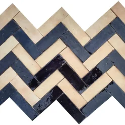 Véritable BEJMAT artisanal marocain 4.5 x 14.5 cm NATUREL-Concept Mosaïque Discount