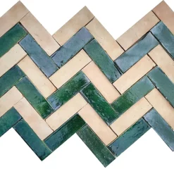 Véritable BEJMAT artisanal marocain 4.5 x 14.5 cm NATUREL-Concept Mosaïque Discount