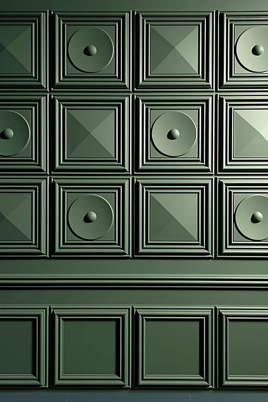 Orac Decor W120 AUTOIRE - Panneau Mural Encadrement Soubassement 3d - 150x50x3,2cm (L x l x h) A l'unité