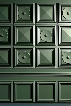 W121 AUTOIRE - Panneau Mural Encadrement Soubassement 3d - 50x50x3,2cm (L x l x h) A l'unité-Orac Decor Hot