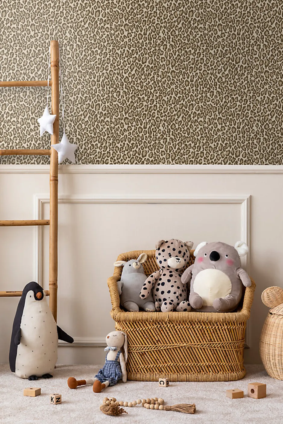 Walls4You papier peint peau de léopard beige - 53 cm x 10.05 m - 935328