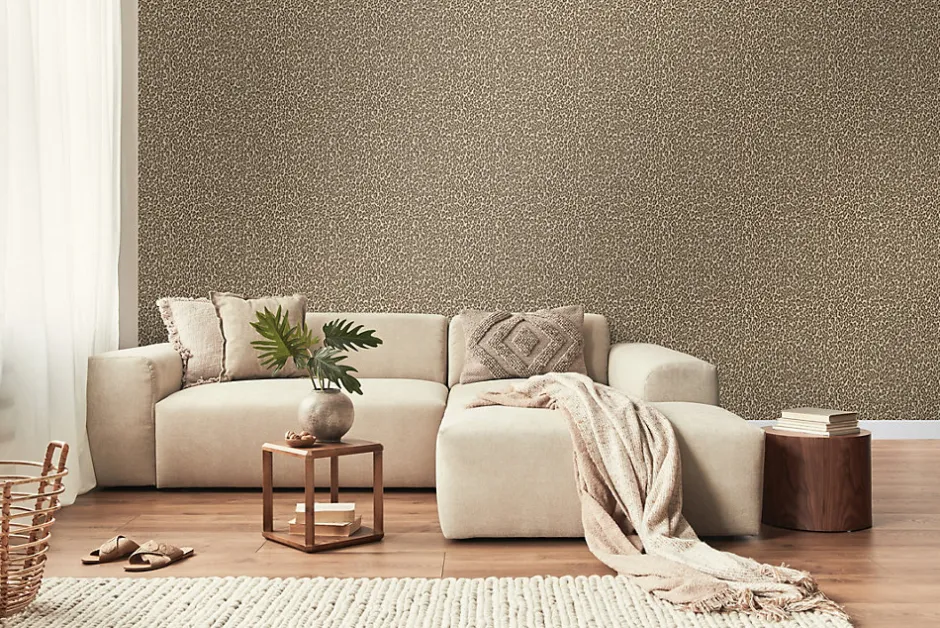 Walls4You papier peint peau de léopard beige - 53 cm x 10.05 m - 935328