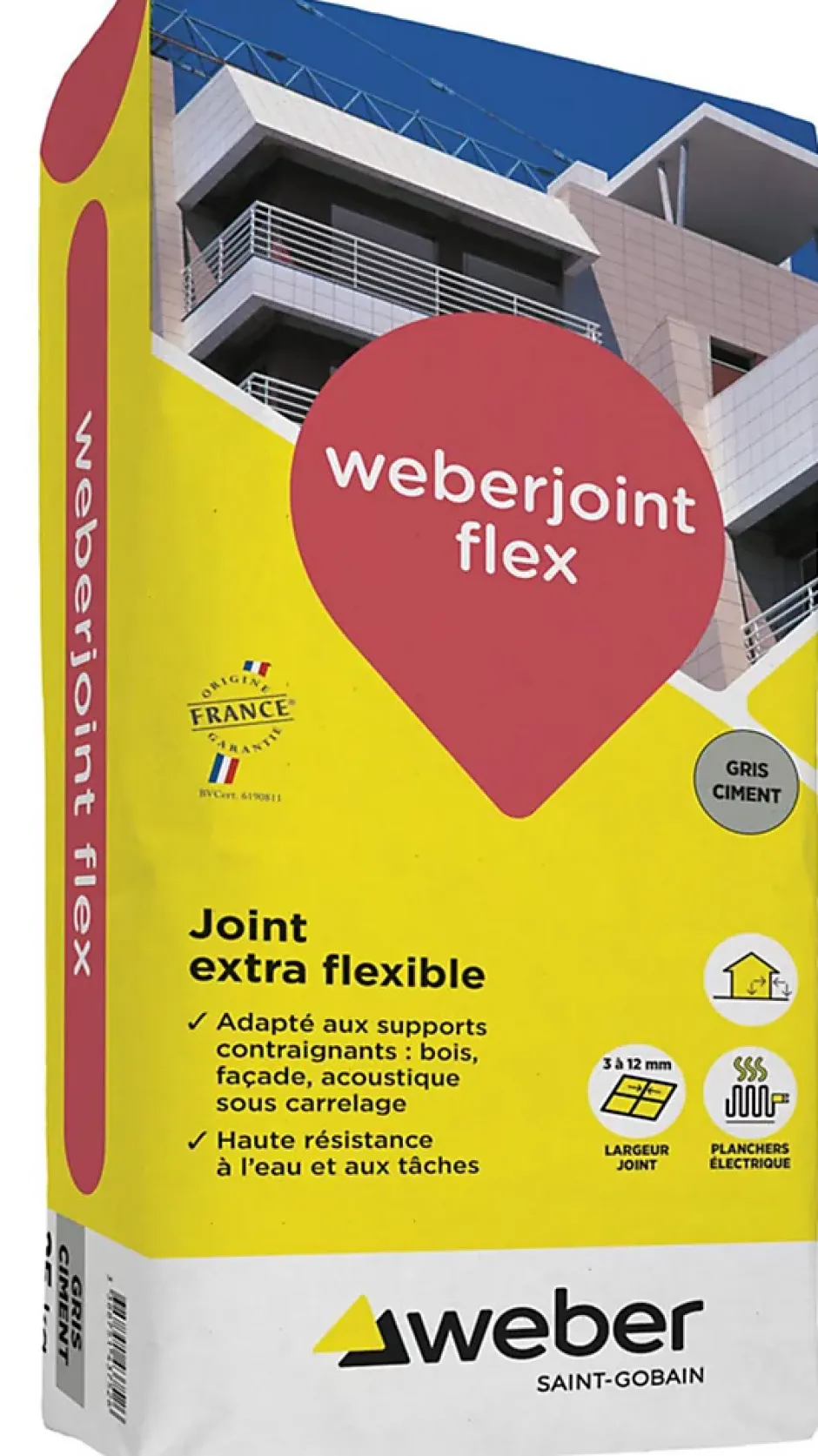 . JOINT FLEX - Sac de 5 Kg - GRIS PERLE-Weber Sale