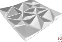 16x - 4m2 panneaux muraux 3D en polystyrène XPS flexibles 50 x 50 cm Revêtement mural et de plafond moderne Rubin White-Ikhemalarka Sale