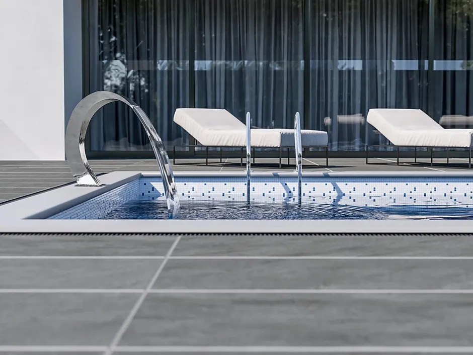 Allocarrelage 60x120 Dalle 2cm Pietra Serena Anthracite Extérieur R11 -