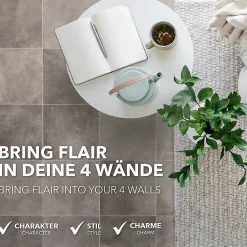 Zala 997m Aspect Bois carrelage Revêtement de Sol, 100 x 500 cm-Floordirekt Hot